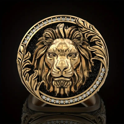 Lion King Gold Seal Ring