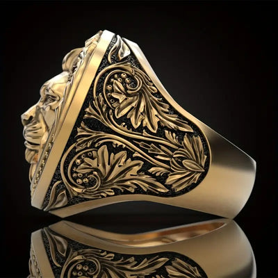 Lion King Gold Seal Ring