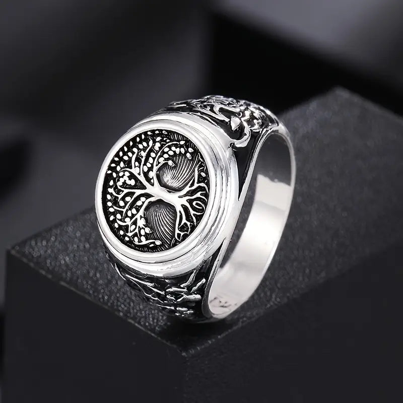 Golden Tree of Life Seal Ring