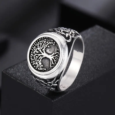 Golden Tree of Life Seal Ring