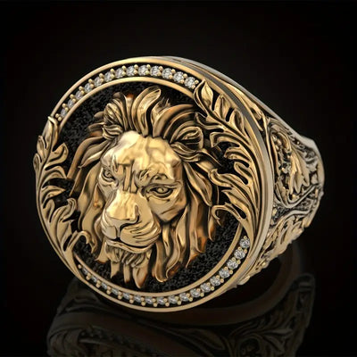 Lion King Gold Seal Ring