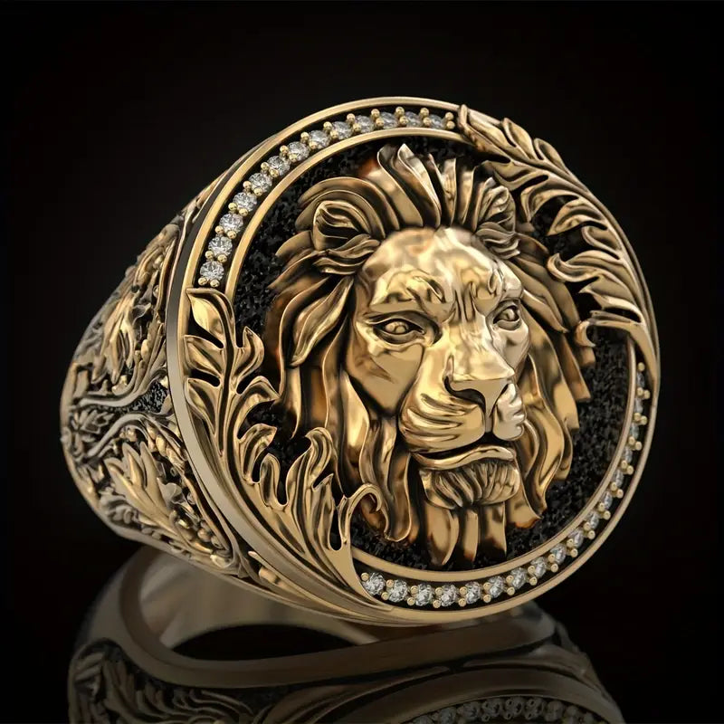 Lion King Gold Seal Ring