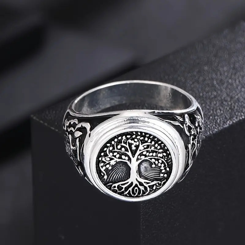 Golden Tree of Life Seal Ring