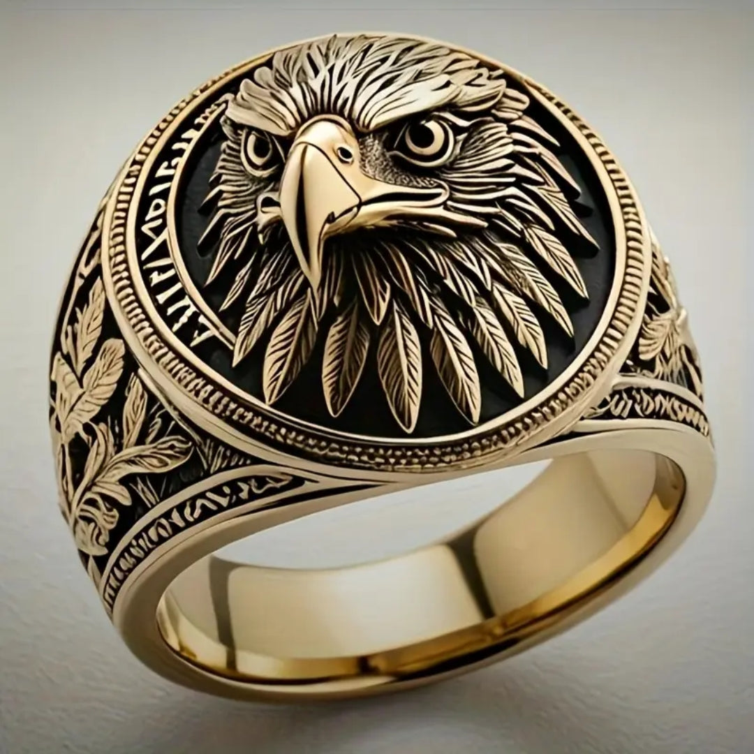 King Eagle Gold Seal Ring