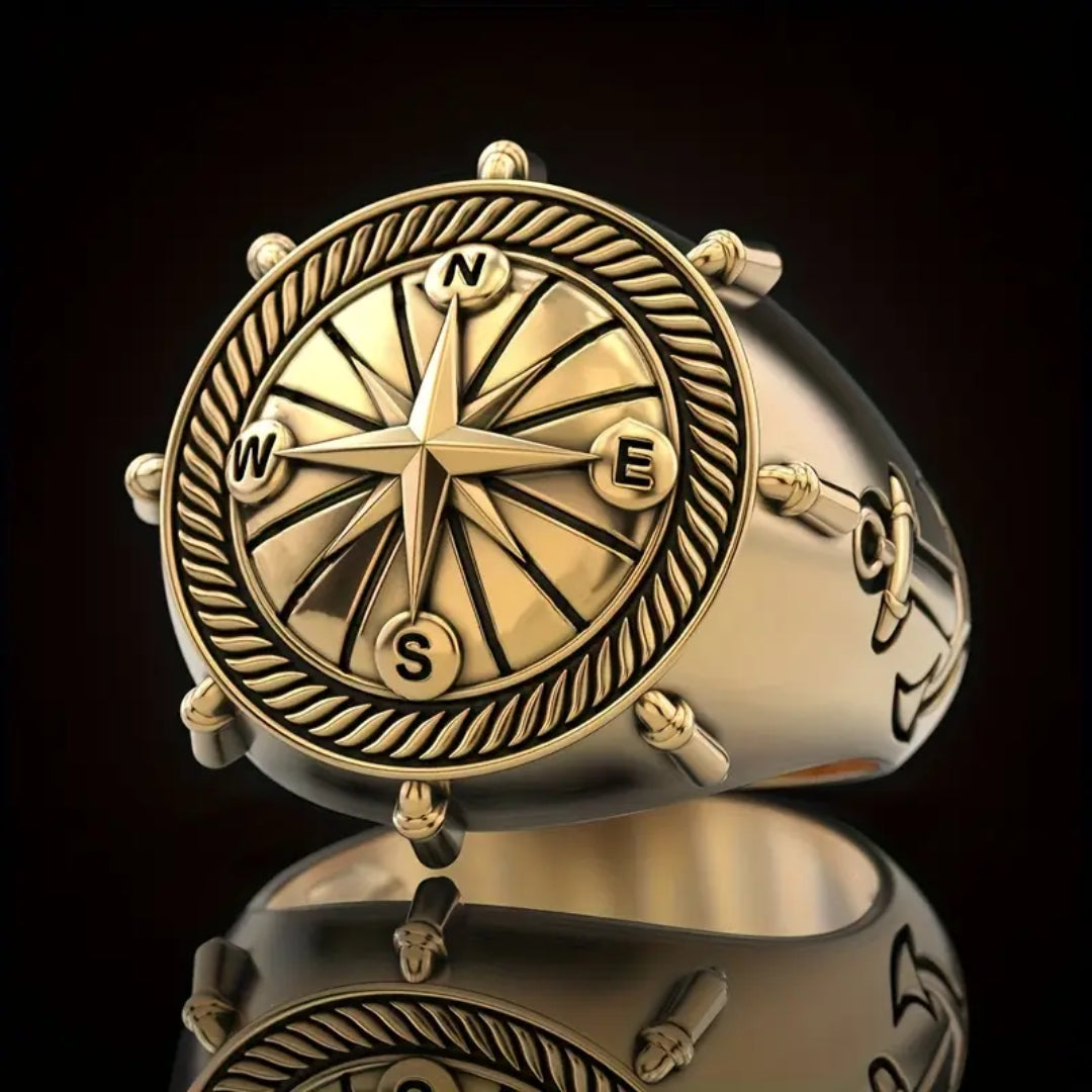 Golden Compass Seal Ring