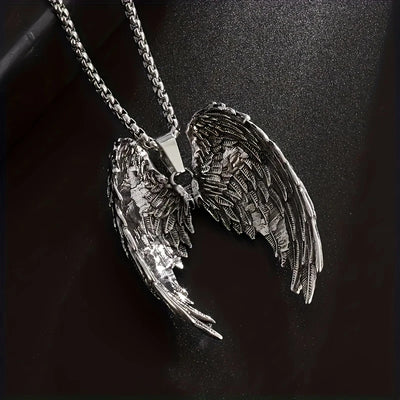 Silver Angel Wings Necklace