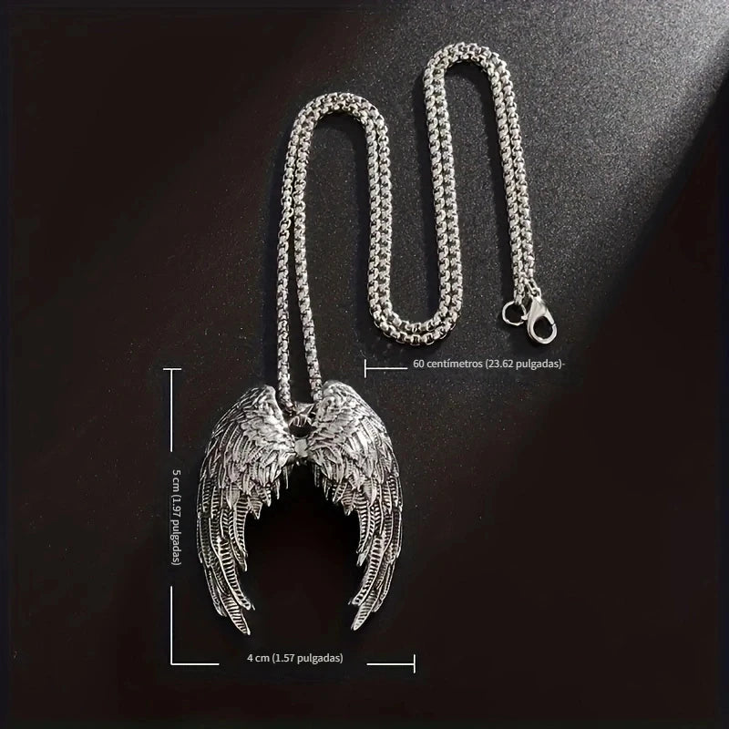 Silver Angel Wings Necklace