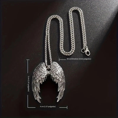 Silver Angel Wings Necklace